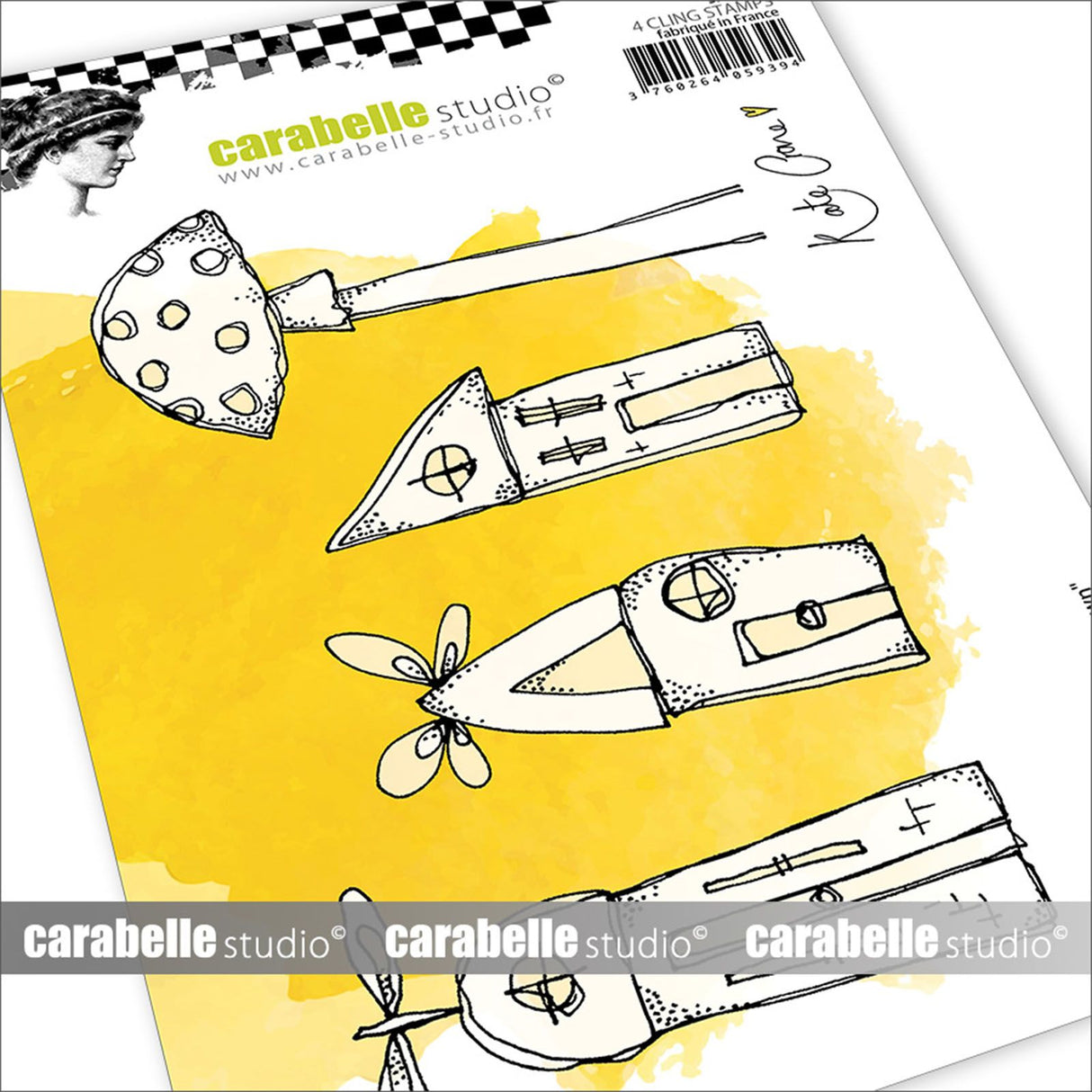 Carabelle studio • priľnavá pečiatka a6 rozprávkové mesto
