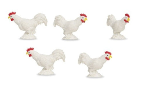 Safari Rooster playset 2.5 cm white 192-piece