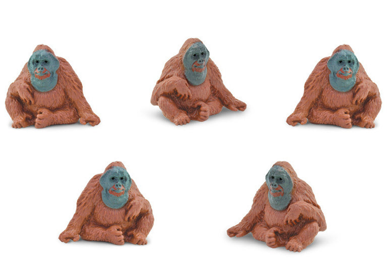 Safari Orangutan play set 2.5 cm Brown 192-piece
