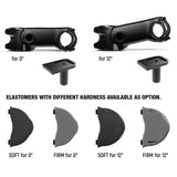 Satori stuurpen moderator ø31.8 95mm, 0°, met demping, mat-zwart