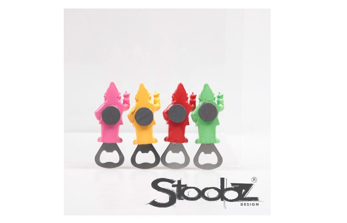 Stoobz design gnome f*ck you flaskeåpnermagnet 9cm