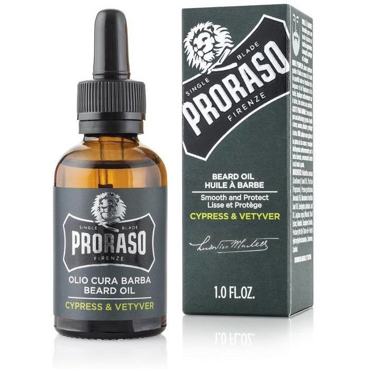 Proraso skjeggolje cypress vetyver 30ml