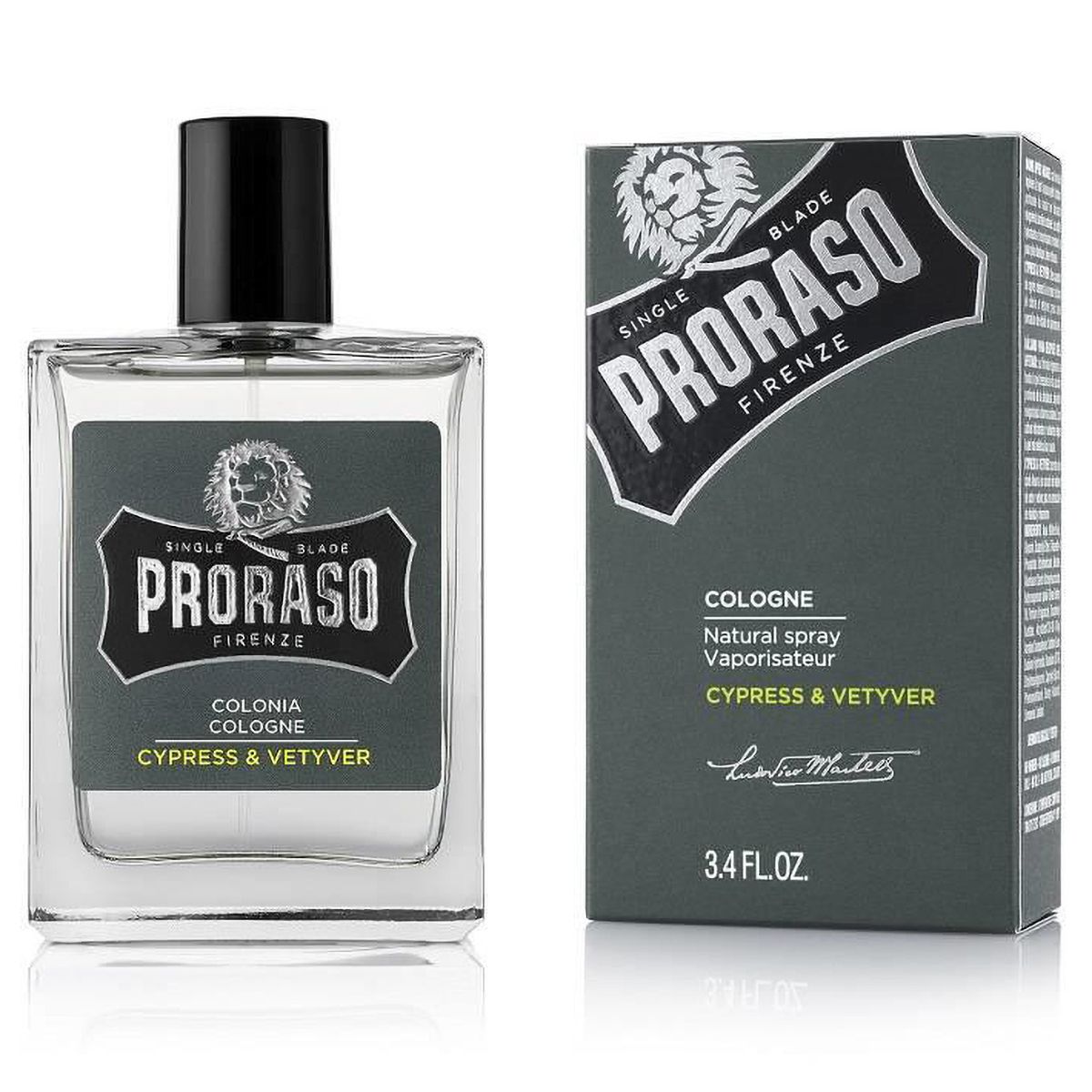 Proraso cologne natural spray cypress vetyver 100ml