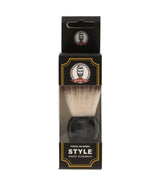 Front hairdressers shaving brush black