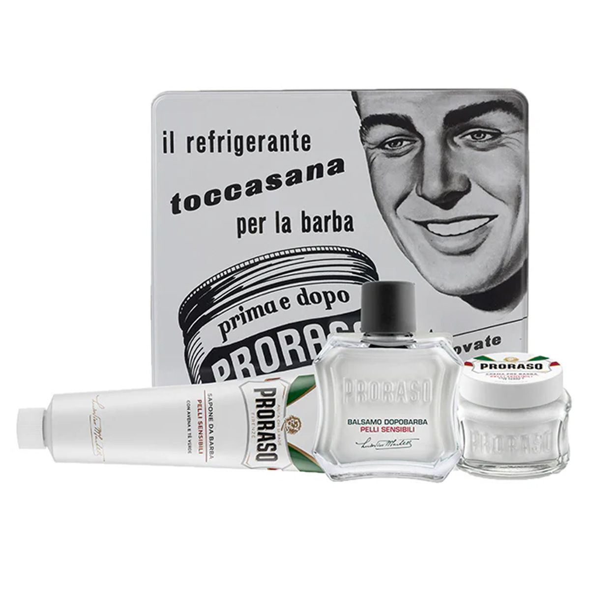 Proraso shaving giftbox sensitive green tea