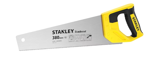 Stanley handgereedschap stht20349-1 houtzaag tradecut fijn 380mm 11 tpi - stht20349-1