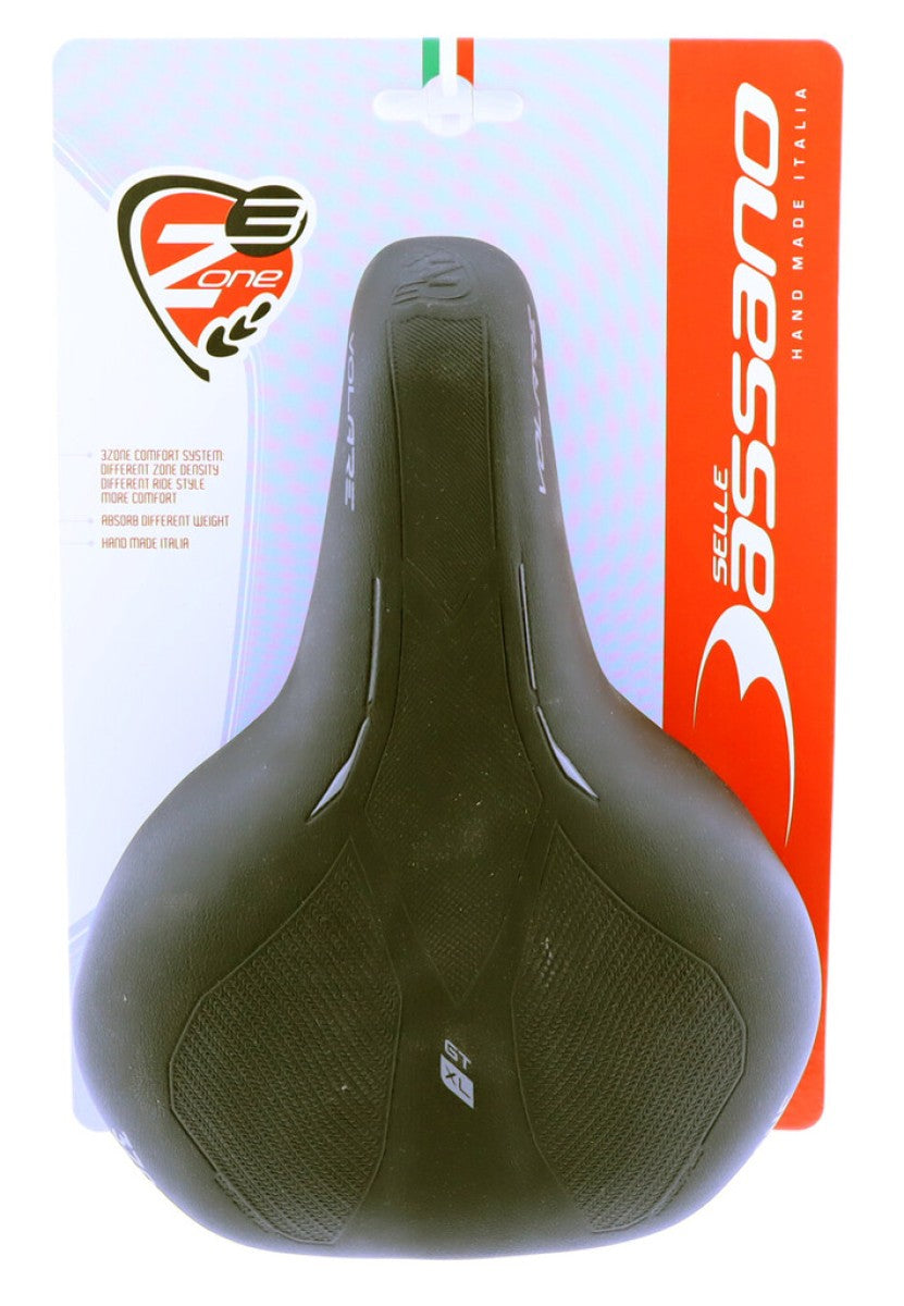 Selle Bassano Selle Bassano Saddle Volare Icon GT XL inkl. Lampe, sort