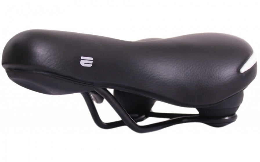 Selle Comfort Saddle Ride. Czarny z białymi zderzakami