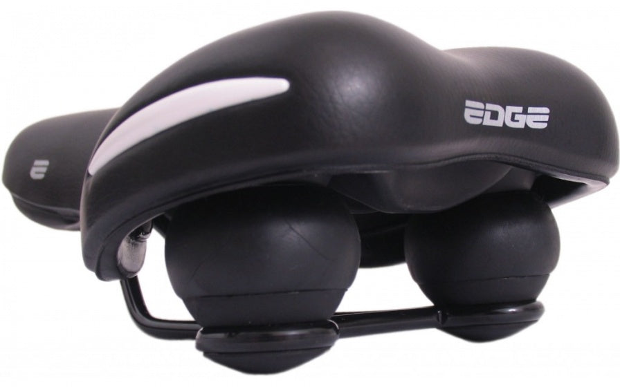 Selle Comfort Saddle Ride. Czarny z białymi zderzakami
