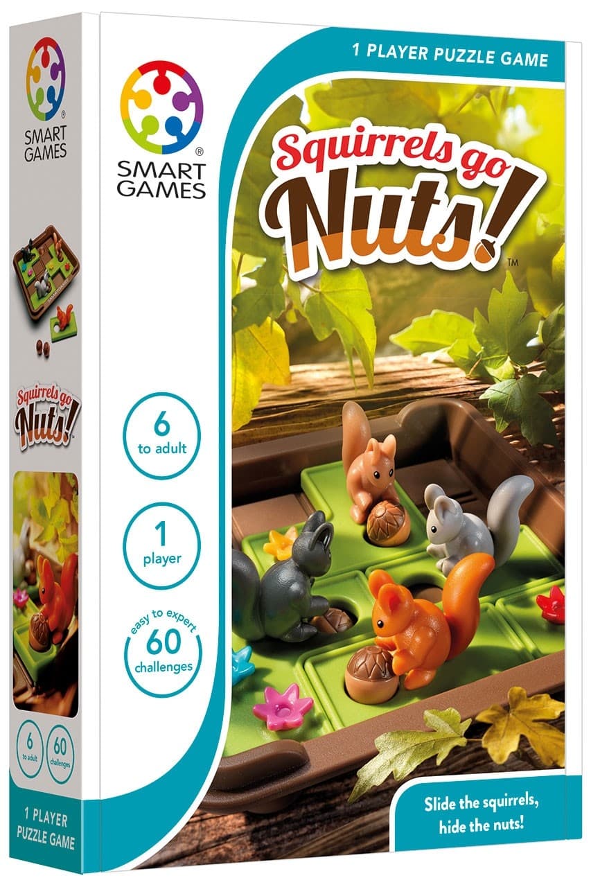 Smart games squirrels go nuts verschuif de eekhoorn en verstop de nootjes