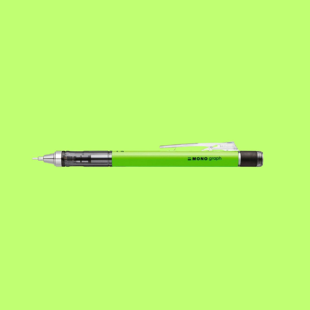 Tombow • mechanical pencil, mono graph, 0.7mm, neon green