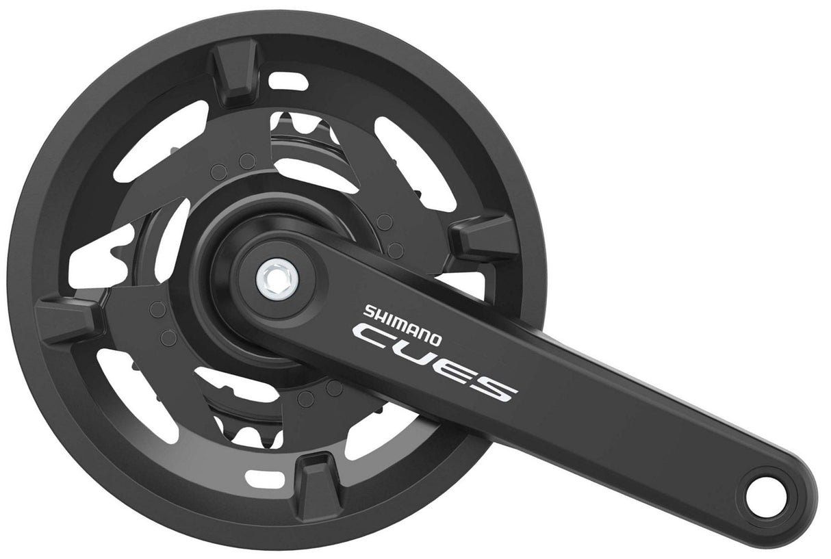 Shimano cues fc-u4010 9 10 11-speed crank 40 26 with chain guard