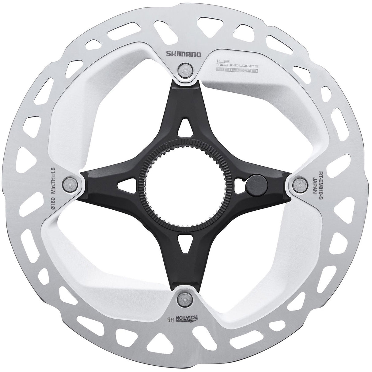 Shimano steps rt-em810 center-lock disc rotor for e-bike