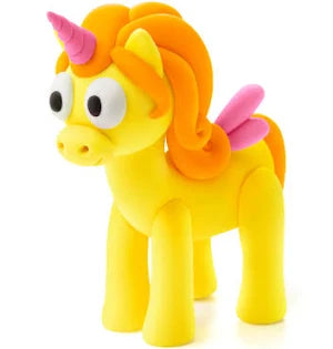 Silk Clay Funny Friends, Einhorn, blau, 1 Box