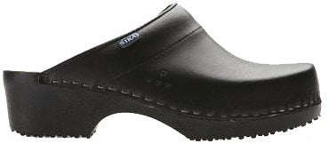 Sika 148 klomp traditionel open hak pu zwart - maat 38 - 16.089.076.38