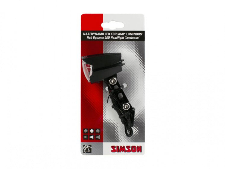 Simson Front Fork žarometi črni luminous Hub Dynamo na zemljevidu