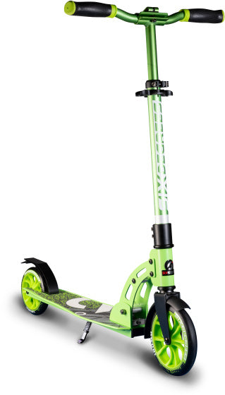 Six degrees 2-wiel Kinderstep Opvouwbaar Voetrem Groen Zwart