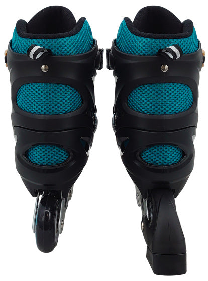 Skids Kontroll-Sauerstoff Inline Skates semi-softbootable Benzleable Benzin Gréisst 42-45