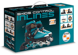 Skids Kontroll-Sauerstoff Inline Skates semi-softbootable Benzleable Benzin Gréisst 42-45