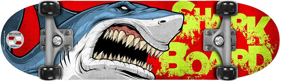 Skids kontrolléieren Shark Skateboard Junor Wood PVC rout blo