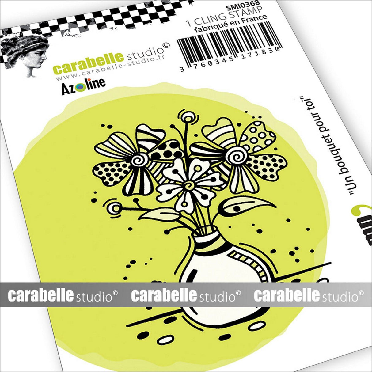 Carabelle studio • cling pečiatka malá un bouquet pour toi