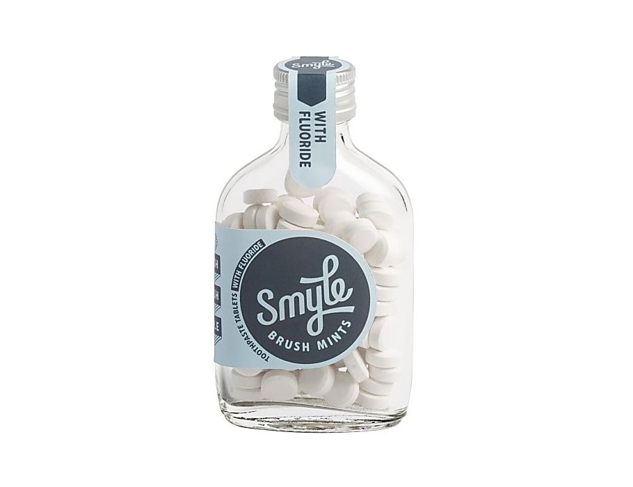 Smyle toothpaste tabs - bottle 65st. - Without fluoride
