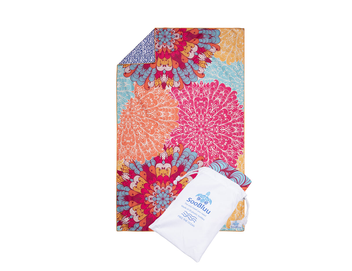 Soobluu strandhandduk - Mala - 100x160cm