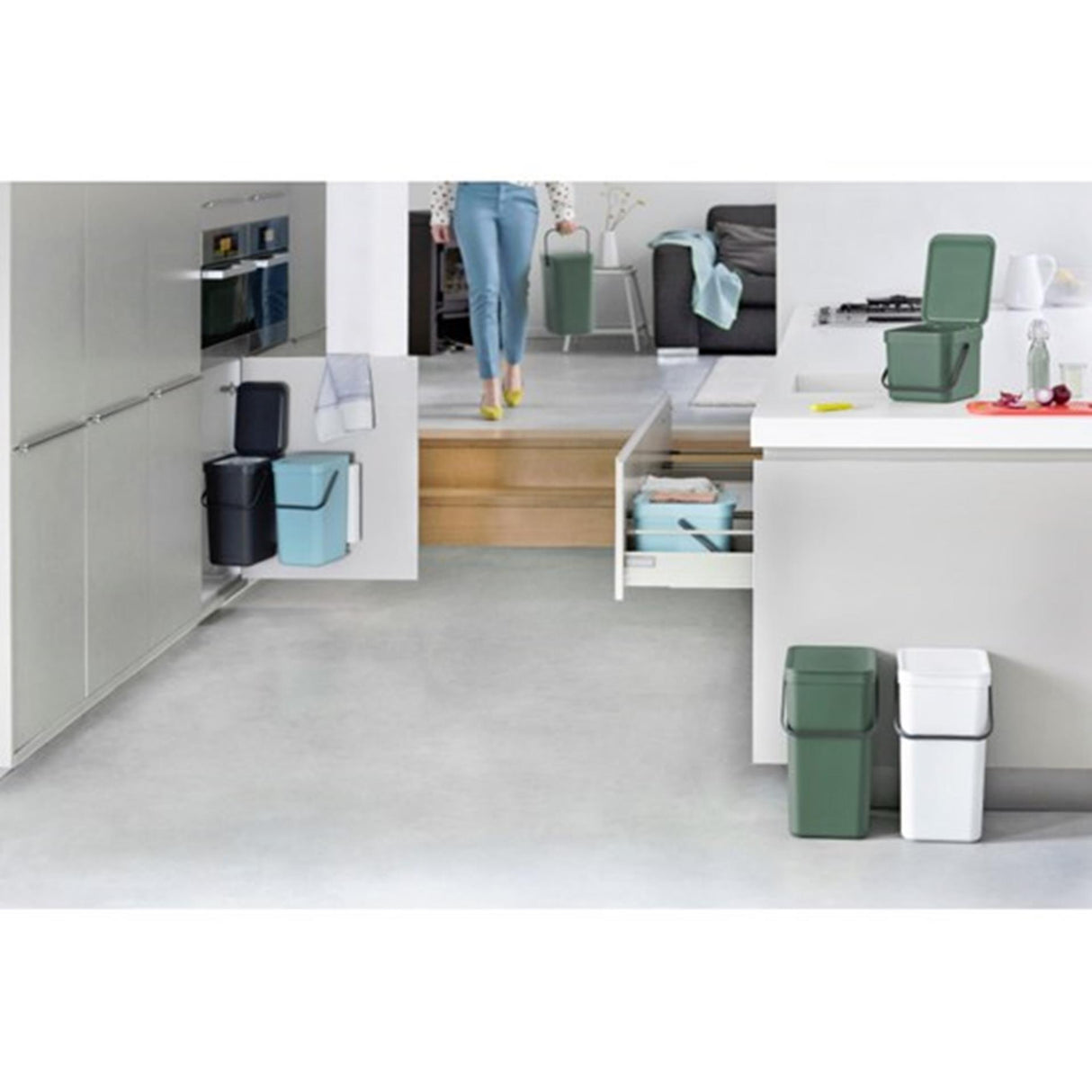 Brabantia Waste Bin Sort Go 12L Gray