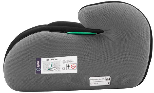 SPARCO F100KI SEAT BOOSTER I-SIZE 125-150 cm Black Grey