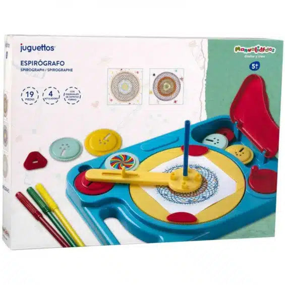 Playgo spirograph set to make the most beautiful drawings.