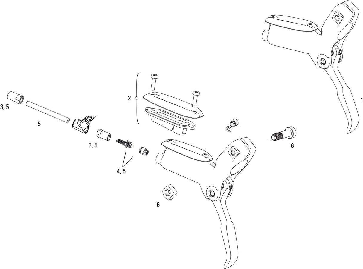 Sram disc brake level disc brake level fr. 950mm black