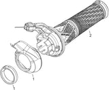 Sram draaiversteller gx twist grip shifter gx 2-sp black