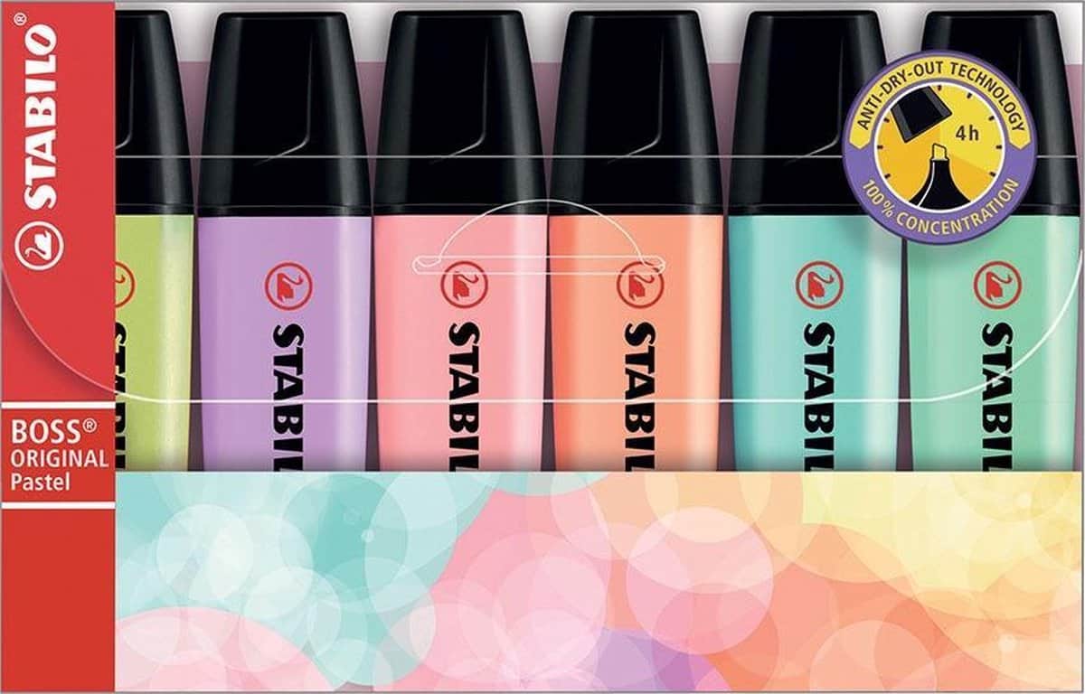 Stabilito Boss Original Pastel Marker, 6st.
