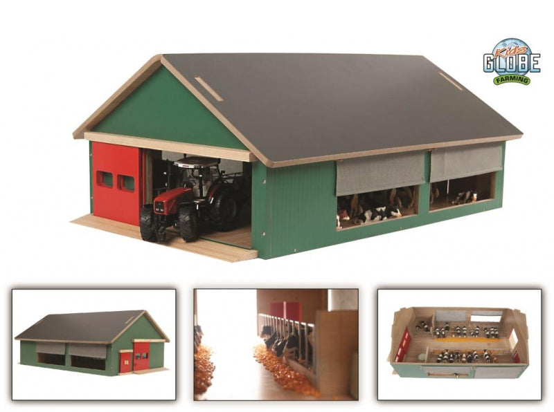 Vaikiškas žirgynas su apsauga nuo vėjo 1:32