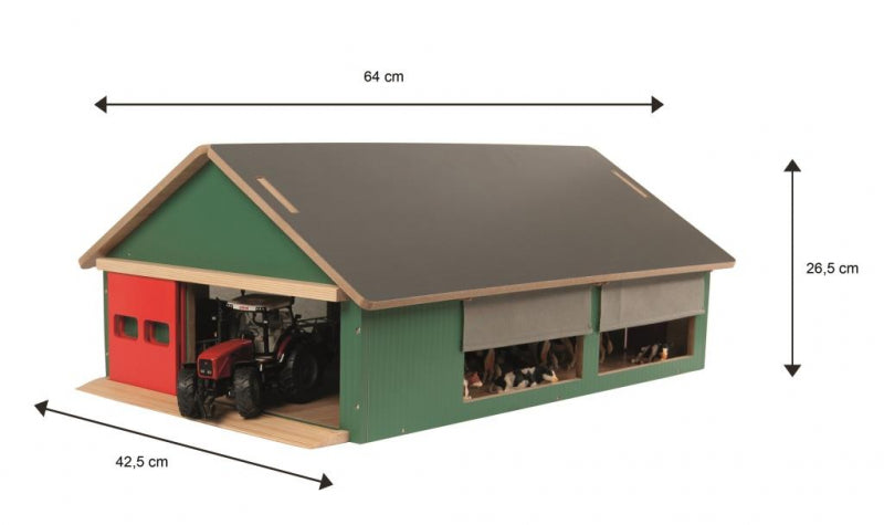 Vaikiškas žirgynas su apsauga nuo vėjo 1:32