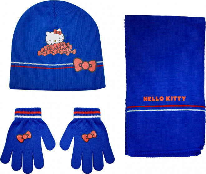 Stamion winter set Hello Kitty Junior Acrylic Blue 4-piece One-Size