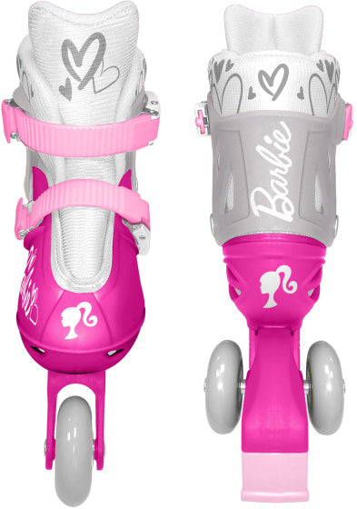 Mattel 2-i-1 skridskor Hardboot Justerbar rosa vit storlek 27-30