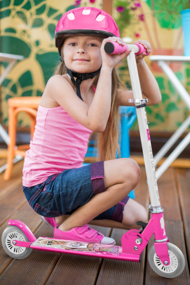 Mattel 2-Wheel Kindstep sammenfoldelig fodbremse lyserød