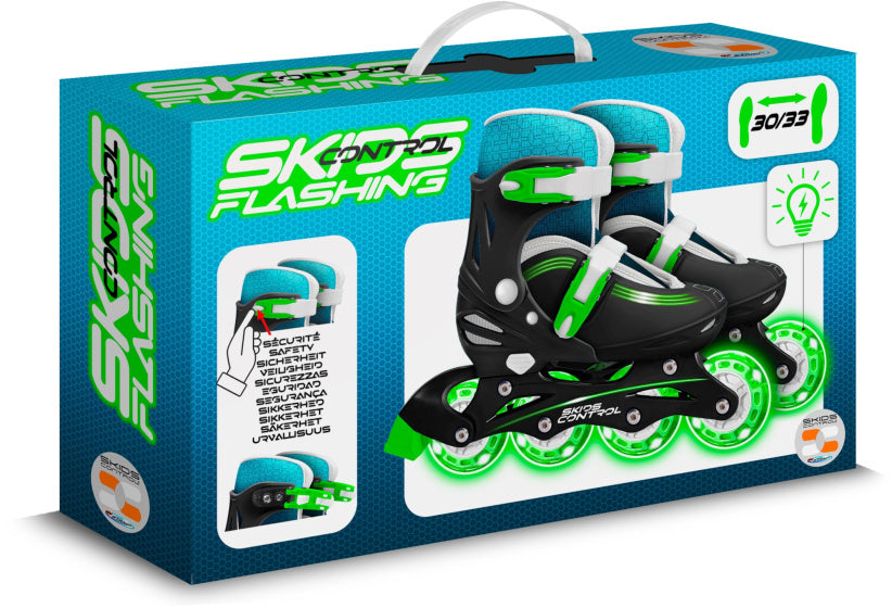 Skates en línea Hardboot Tamaño negro ajustable 30-33