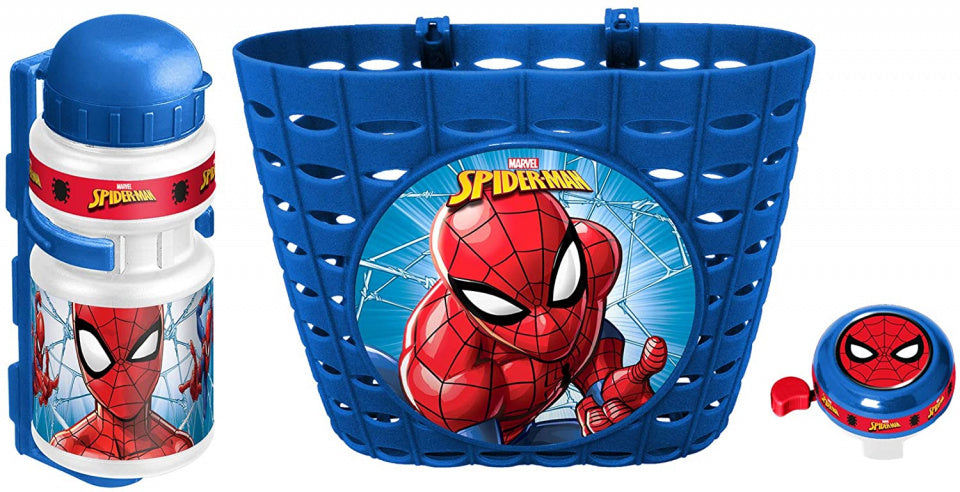Marvel Spider-Man Børnecykeltilbehør Blåt 3-delt