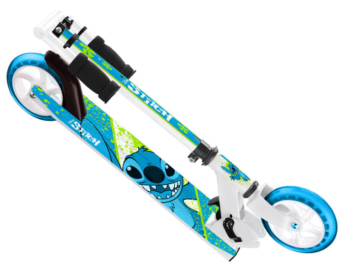Disney 2-Rad Kinderestp flappbare Foussbrems wäiss blo