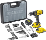 Stanley powertools stanley fatmax sfmcd700d2a-qw 20v max (18v) + 100-delige accessoireset | 2 x 2.0ah - sfmcd700d2a-qw