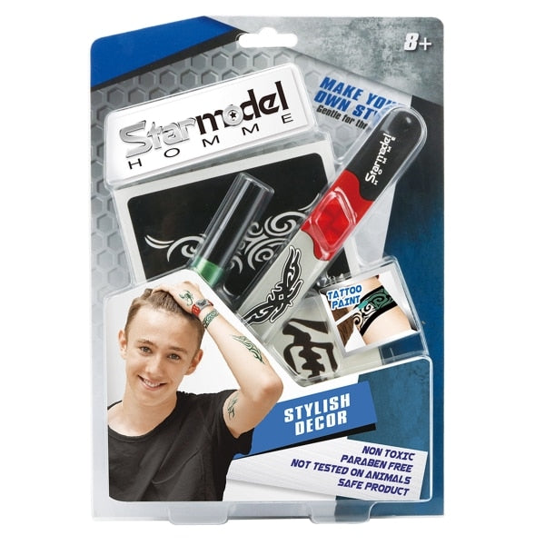 Five Star Star Model Homme Tattoo Set