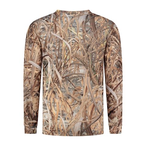 Stealth Gear T-shirt Long Sleeve Camo Rietprint Size L