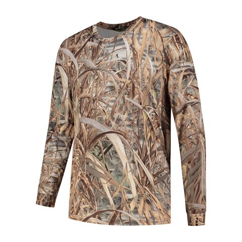 Stealth Gear T-shirt Long Sleeve Camo Rietprint Size L