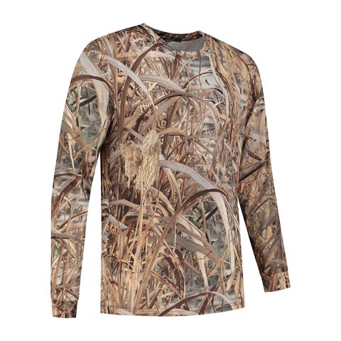 Stealth Gear T-shirt Long Sleeve Camo Rietprint Size S