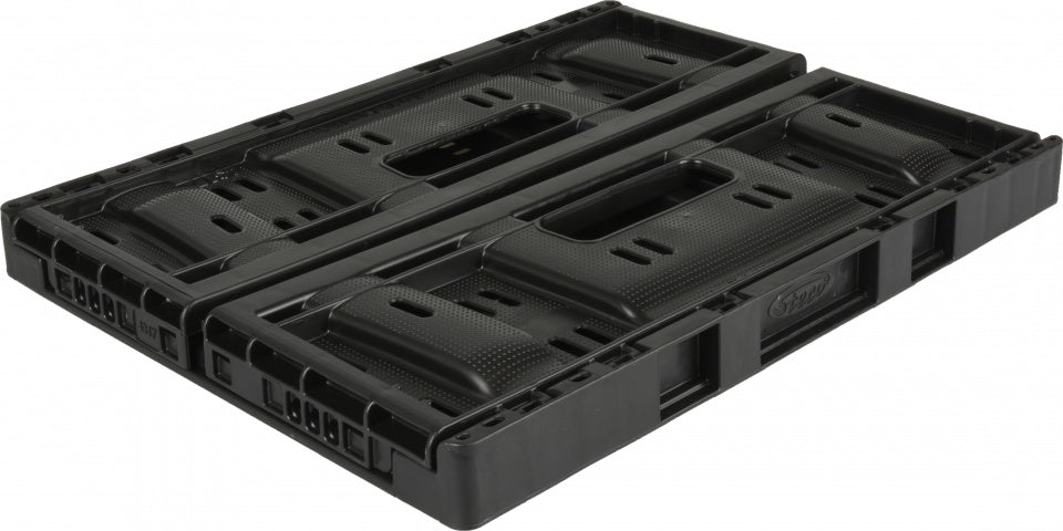 plastic folding crate small 20 liter folding black