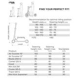 Stiga Sports Air Scooter 12 inch Autoped Step Black
