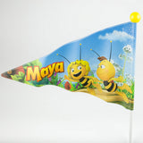 Bicycle flag Maya De at Junior 150 cm Vinyl white yellow