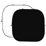 Studioking baggrundskort hvid sort 240x240 cm
